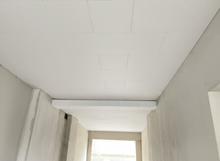 Schematische Darstellung des WDVS-Schichtenaufbaus an der Fassade